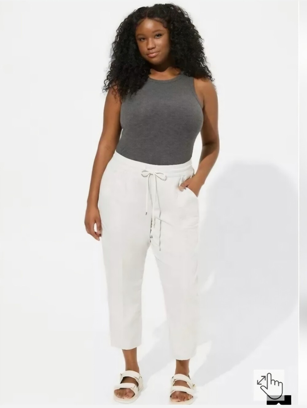 NWT Torrid Crop Stretch Poplin Pant